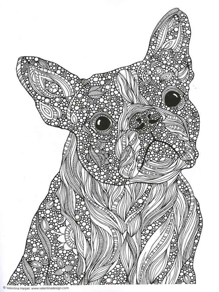 Animals coloring pages for Adults. Free Printable Animals coloring pages.