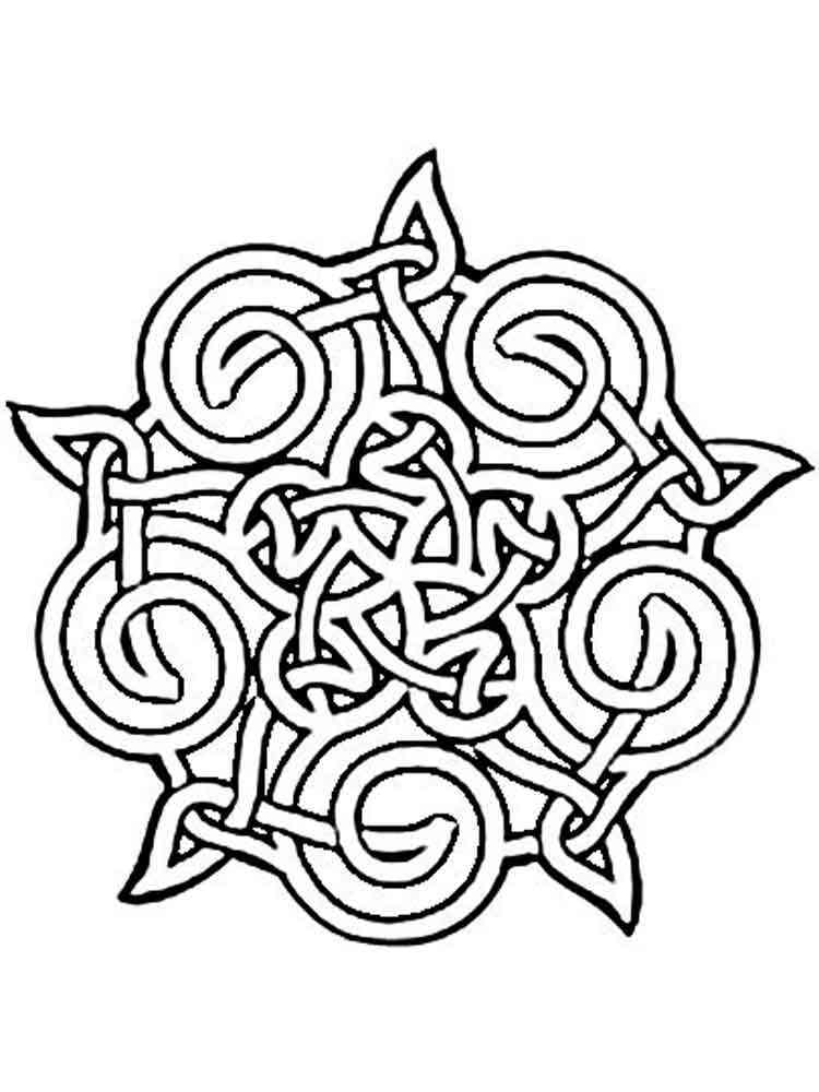 coloring celtic knot adult printable adults recommended