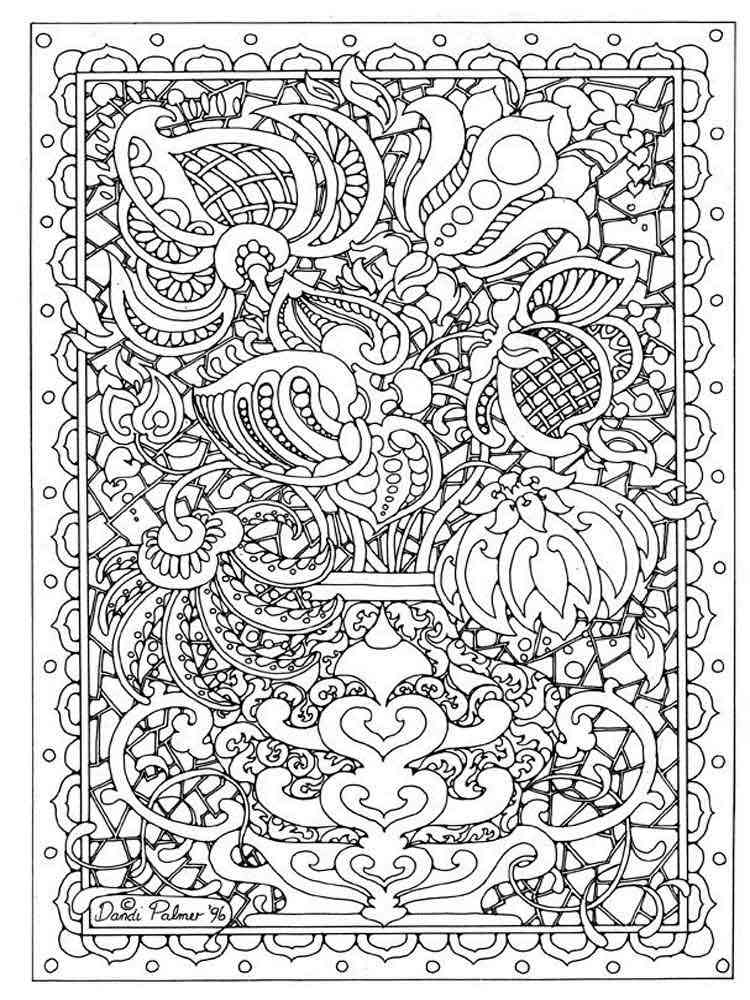 Intricate coloring pages for adults. Free Printable Intricate coloring