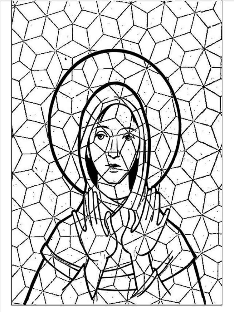 Mosaic coloring pages for adults. Free Printable Mosaic coloring pages.