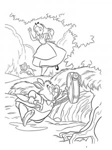 Alice in Wonderland coloring page 35 - Free printable