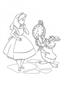 Alice in Wonderland coloring page 41 - Free printable