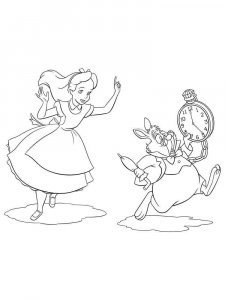 Alice in Wonderland coloring page 43 - Free printable