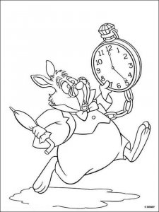 Alice in Wonderland coloring page 6 - Free printable