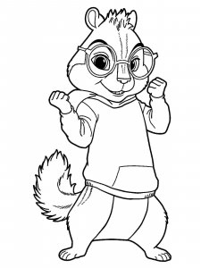Alvin and the Chipmunks coloring page 32 - Free printable