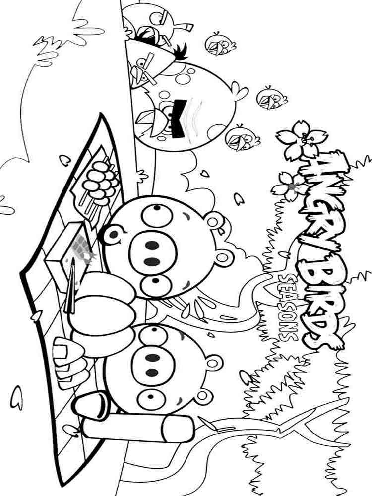 Angry Birds coloring pages. Download and print Angry Birds coloring pages
