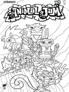 Animal Jam coloring page 8 - Free printable