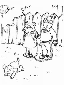 Arthur coloring page 2 - Free printable