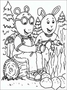 Arthur coloring page 8 - Free printable