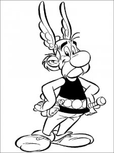 Asterix and Obelix coloring page 19 - Free printable