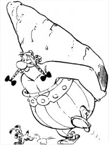 Asterix and Obelix coloring page 23 - Free printable