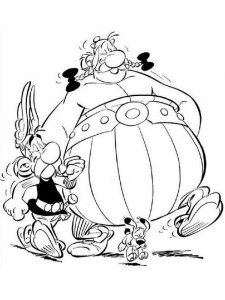 Asterix and Obelix coloring page 26 - Free printable