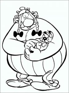 Asterix and Obelix coloring page 7 - Free printable