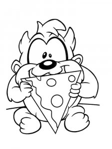 Baby Taz coloring page 1 - Free printable
