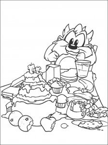 Baby Taz coloring page 11 - Free printable