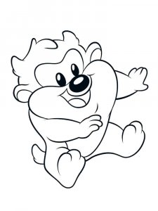 Baby Taz coloring page 12 - Free printable