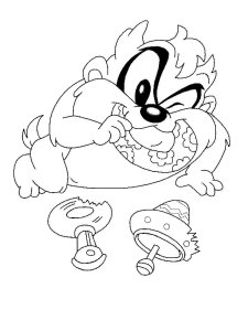 Baby Taz coloring page 13 - Free printable