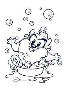 Baby Taz coloring page 14 - Free printable