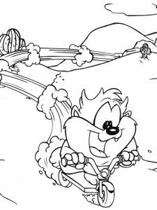 Baby Taz coloring page 6 - Free printable
