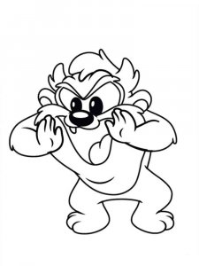 Baby Taz coloring page 7 - Free printable