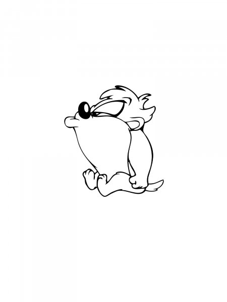 Baby Taz Coloring Pages