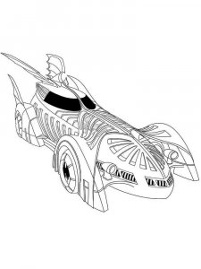 Batmobile coloring page 5 - Free printable