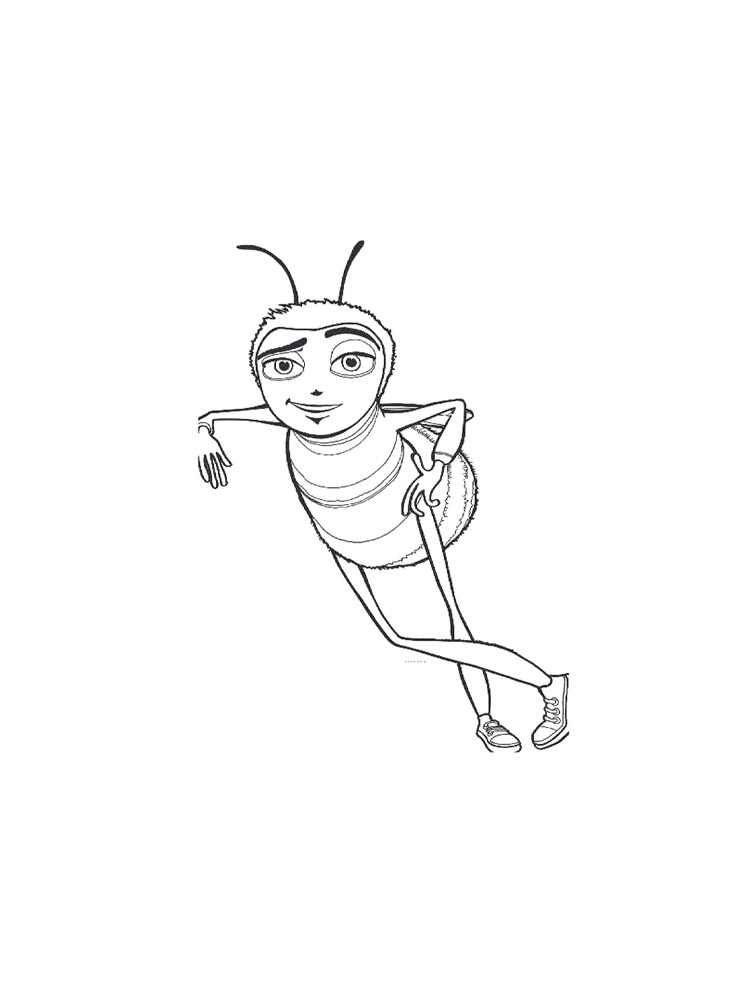 Bee Movie Coloring Pages Download And Print Bee Movie Coloring Pages