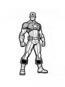 Captain America coloring page 57 - Free printable