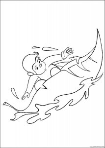 Curious George coloring page 20 - Free printable