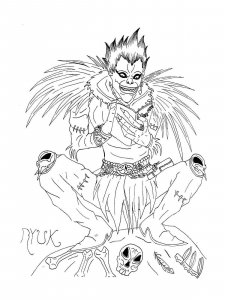 Death Note coloring page 16 - Free printable