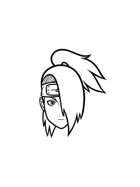 Deidara Coloring Pages