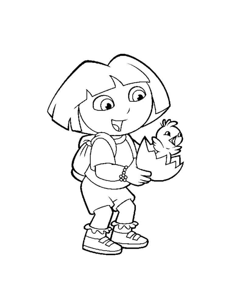 Dora the Explorer coloring pages. Download and print Dora ...