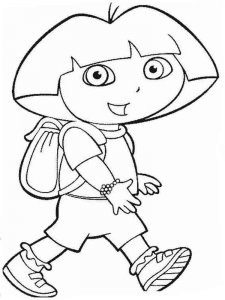 Dora the Explorer coloring page 44 - Free printable