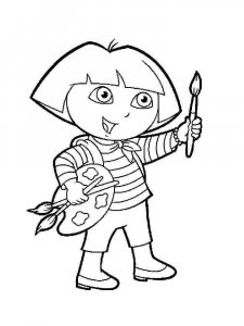 Dora the Explorer coloring page 54 - Free printable