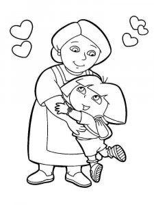 Dora the Explorer coloring page 56 - Free printable