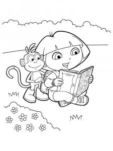 Dora the Explorer coloring page 58 - Free printable
