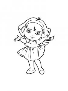 Dora the Explorer coloring page 65 - Free printable