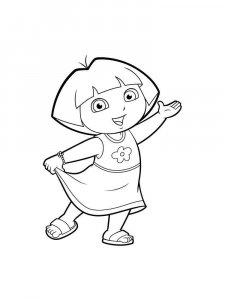 Dora the Explorer coloring page 66 - Free printable