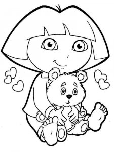 Dora the Explorer coloring page 50 - Free printable