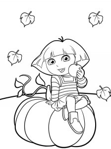 Dora the Explorer coloring page 1 - Free printable