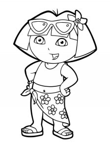 Dora the Explorer coloring page 17 - Free printable