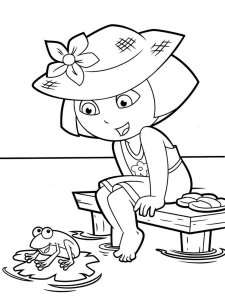 Dora the Explorer coloring page 20 - Free printable