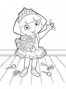 Dora the Explorer coloring page 21 - Free printable