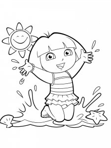 Dora the Explorer coloring page 22 - Free printable