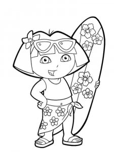 Dora the Explorer coloring page 24 - Free printable