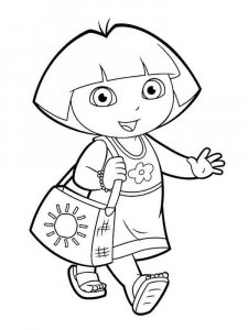 Dora the Explorer coloring page 25 - Free printable