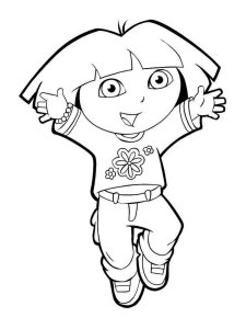 Dora the Explorer coloring page 26 - Free printable