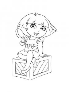 Dora the Explorer coloring page 3 - Free printable