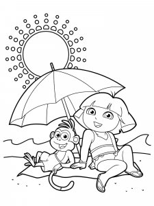 Dora the Explorer coloring page 30 - Free printable