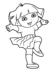 Dora the Explorer coloring page 31 - Free printable